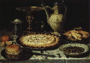 PEETERS, Clara bord med paj,vit och oliver Sweden oil painting reproduction